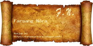 Farsang Nóra névjegykártya